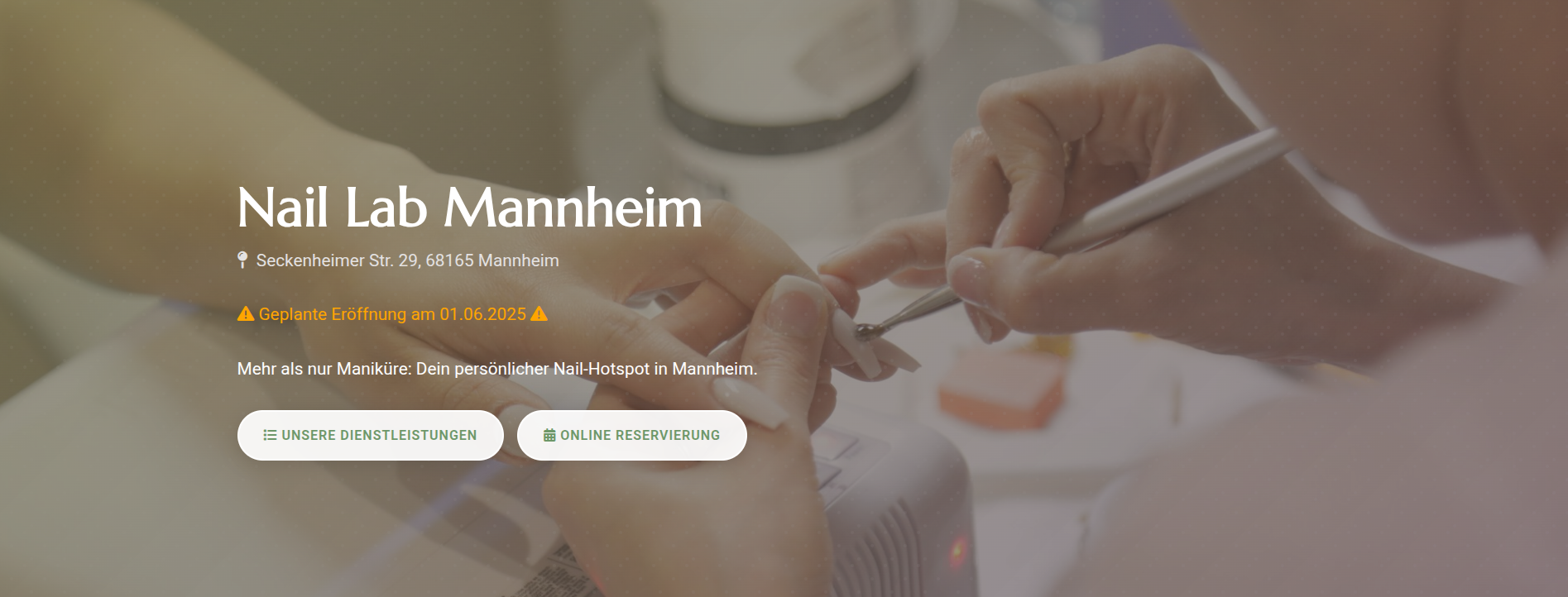Nail Lab Mannheim Website