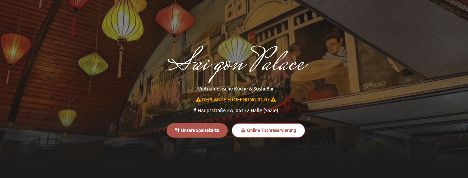 Saigon Palace Website